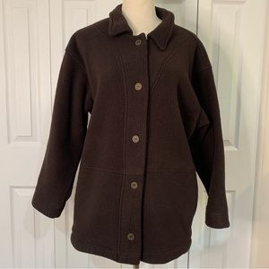 Ojai SzMed Coffee Brown button up soft&cozy jacket